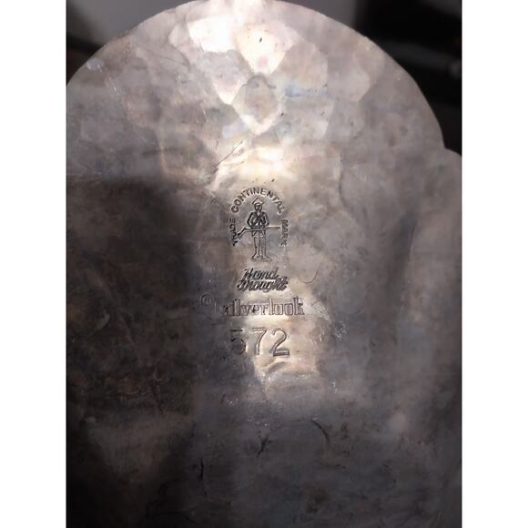 Vintage Trade Continental Mark Hand Wrougbt Hammered Aluminum Serving Tray #572 - Picture 5 of 5